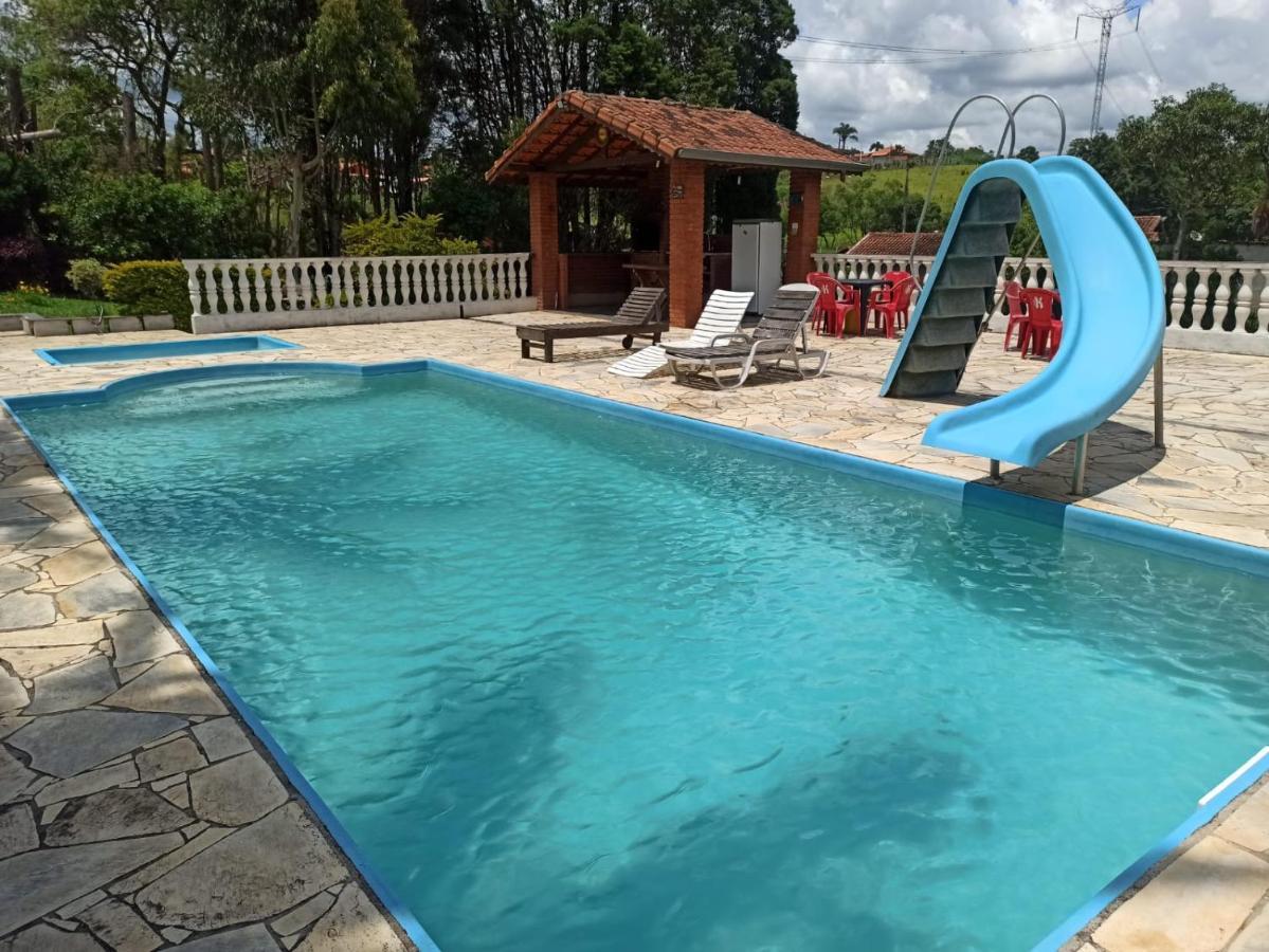 Chacara Em Ibiuna Sao Roque A 70Km De Sp Com Piscina E Wi-Fi Villa Exterior photo